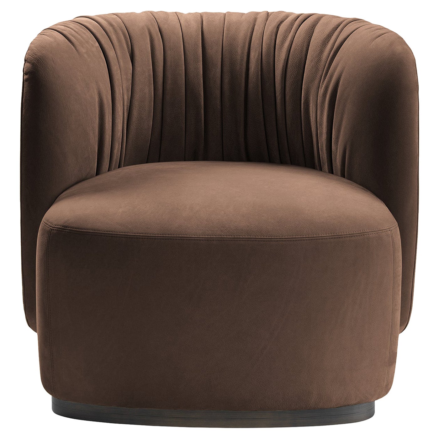 Sipario Brown Armchair by Lorenza Bozzoli For Sale