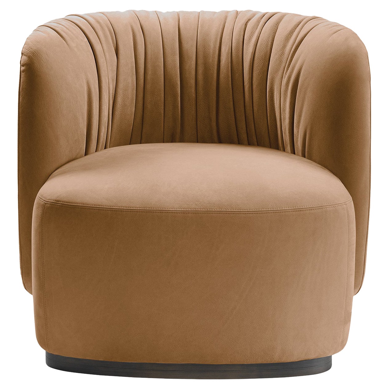 Sipario Light-Brown Armchair by Lorenza Bozzoli For Sale