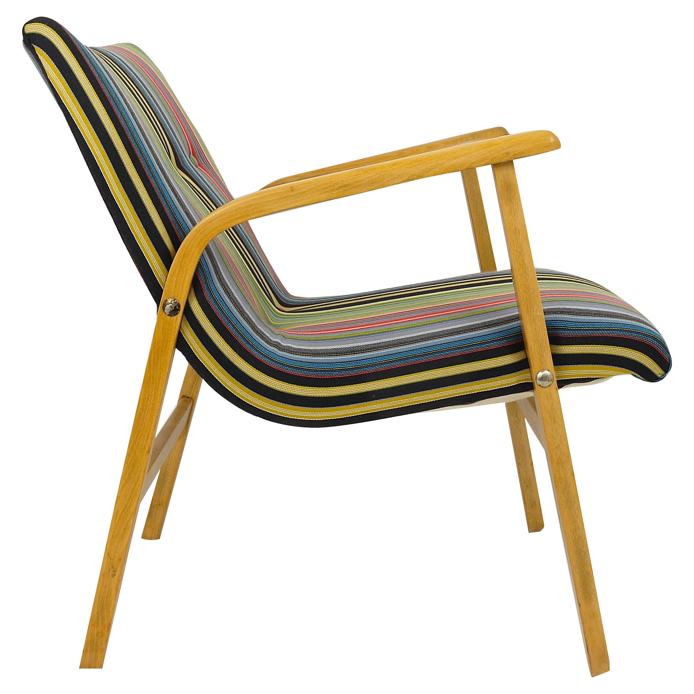 1950s Roland Rainer Cafe Ritter Chair with Paul Smith Maharam Upholstery