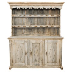 1880s French Bleached Oak Dresser