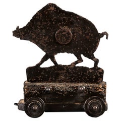 Folk Art Target of a Wild Boar