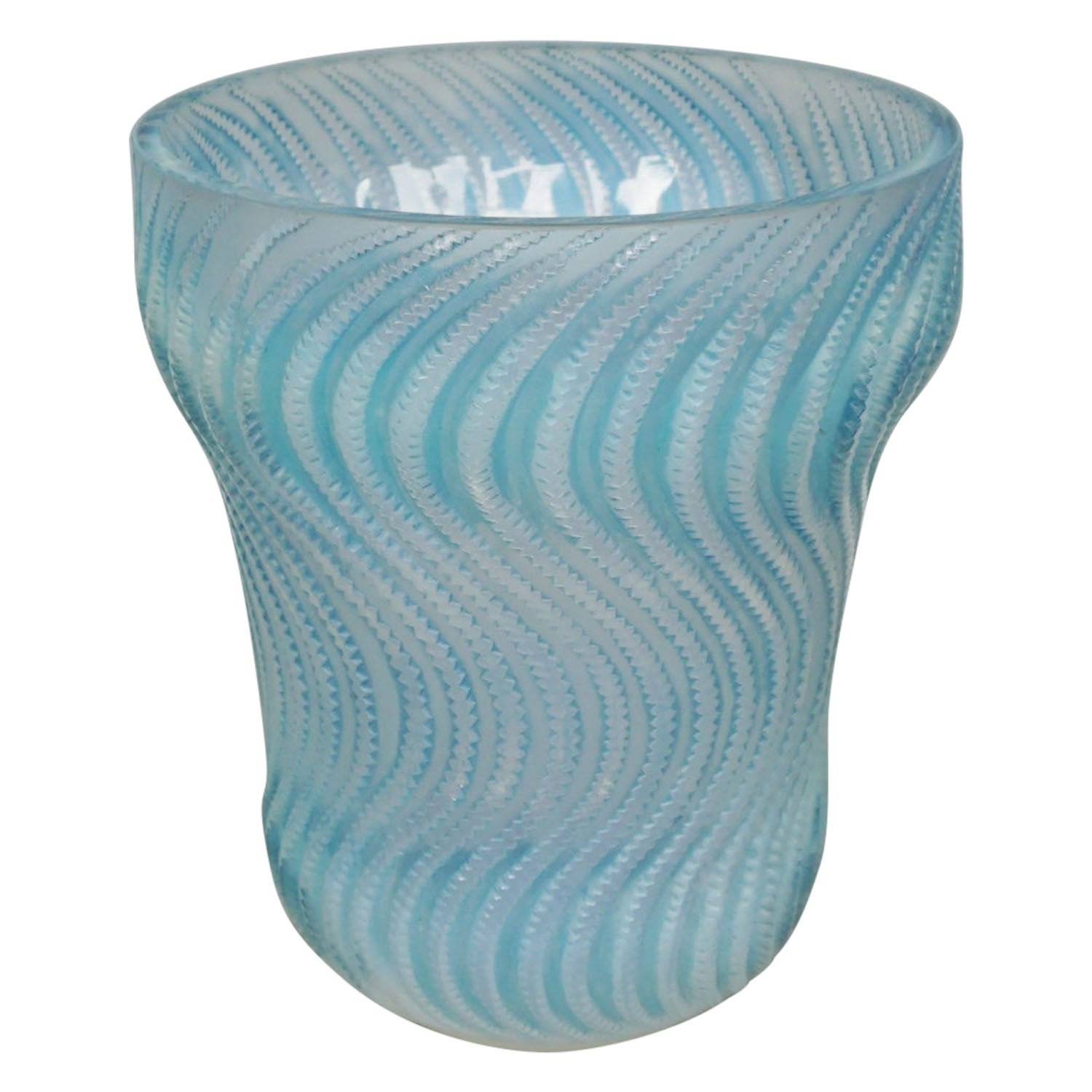 Art Deco Opalescent Glass Vase 'Actinia' by René Lalique