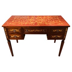 20th Century Classic Desk in the Style of Classicism with Inlays 