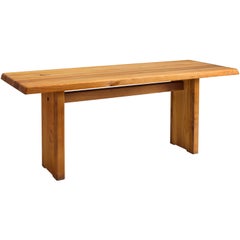 Pierre Chapo 'T14C' Table in Solid Elm