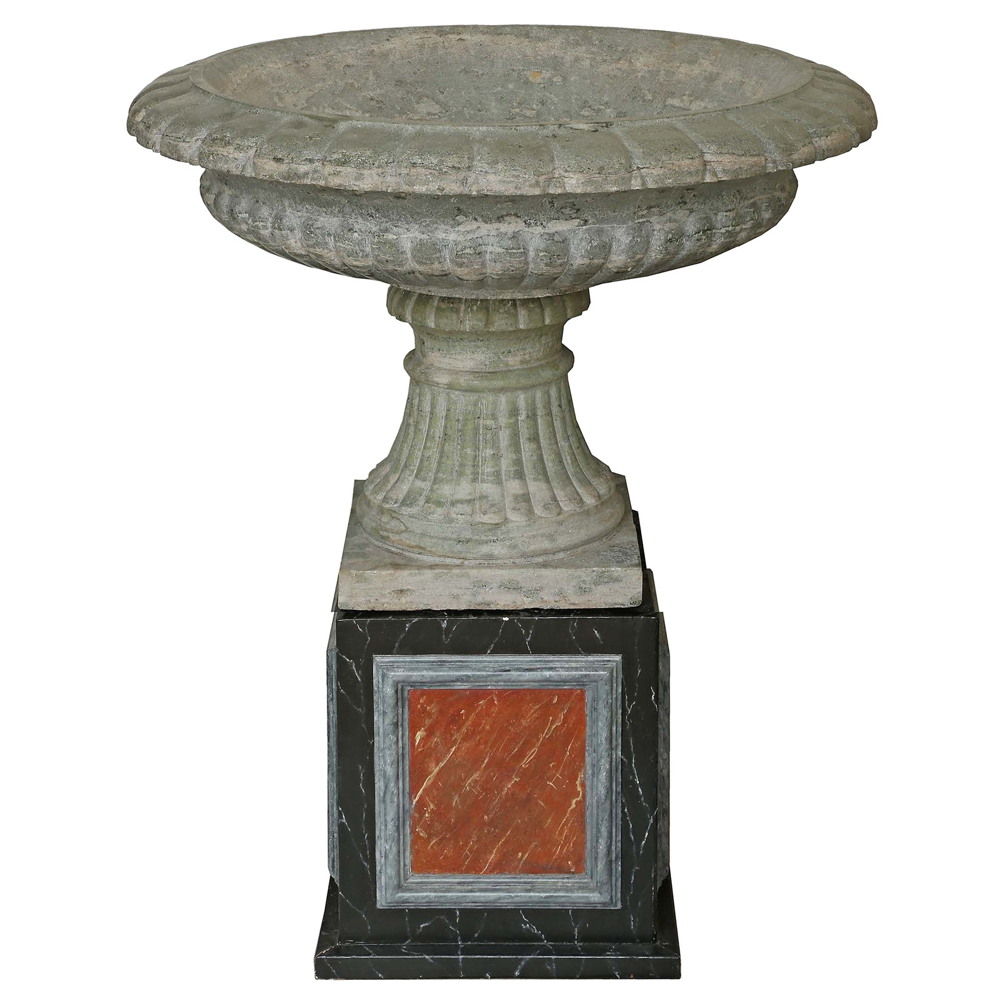 Italian 19th Century Marble Urn For Sale at 1stDibs