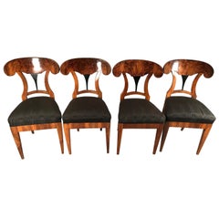 Set of Four Biedermeier Chairs, South Germany 1820