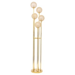 Vintage Atomic Brass Floor Lamp by Kaiser, Germany, 1960s