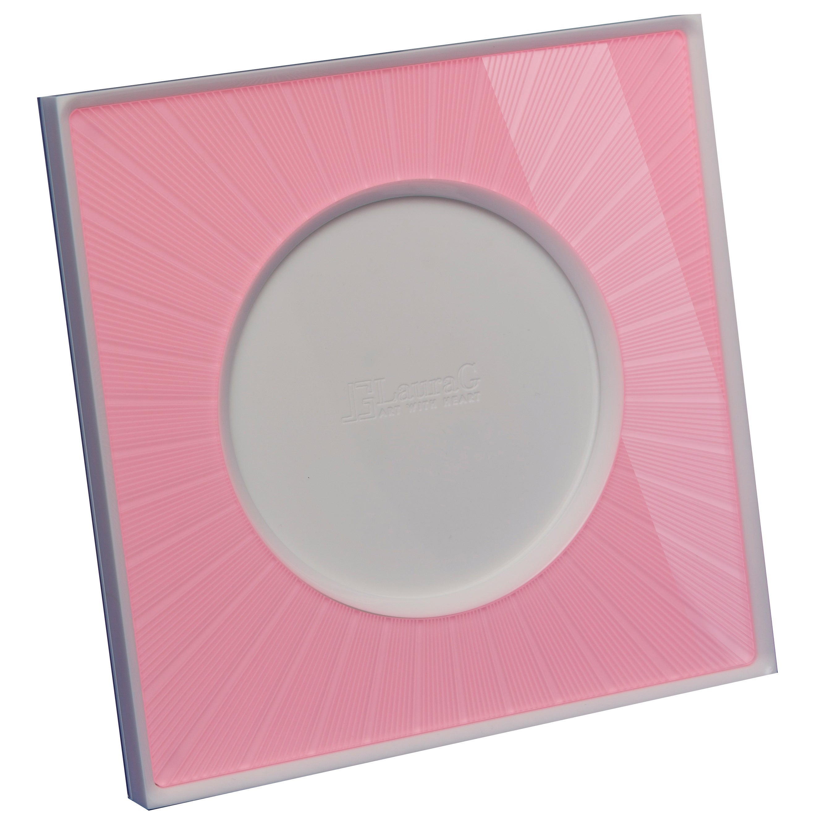 Italian Photo Frame Plexi White and Pink, Sharing Pink