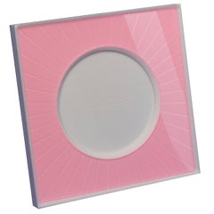 Italian Modern Design Plexiglass Picture Frame, Sharing Pink