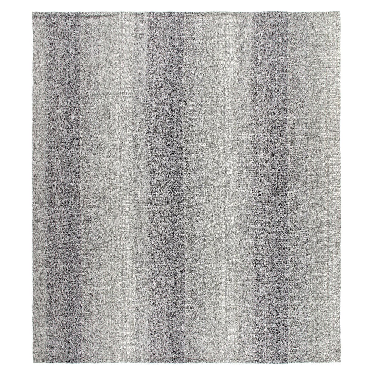 Minimalistischer Flachgewebe-Teppich im Mid-Century Modern-Stil