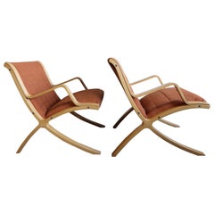 AX Lounge Chairs by Peter Hvidt & Orla Mølgaard Nielsen for Fritz Hansen