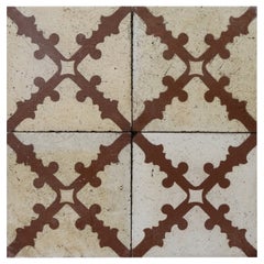 Antique Reclaimed Encaustic Floor Tiles