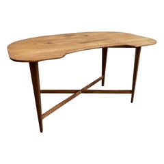 Mid-Century Modern Rounded Wood Desk