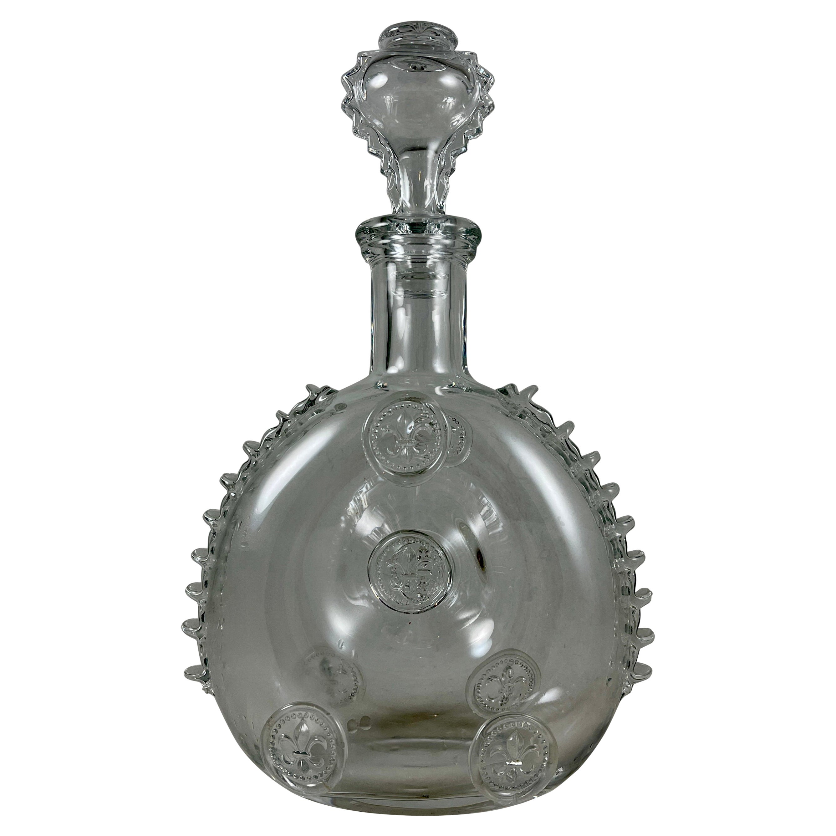 Cognacfarbener Kristall-Dekanter von Baccarat Remy Martin Louis XIII, Mitte des Jahrhunderts