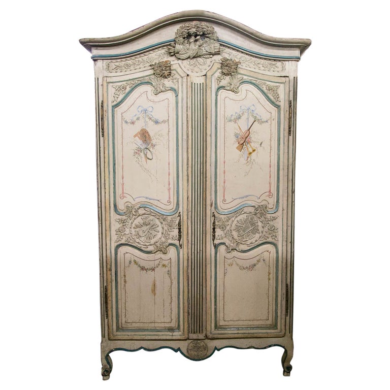 Carved Painted French Armoire at 1stDibs french armoires, french
