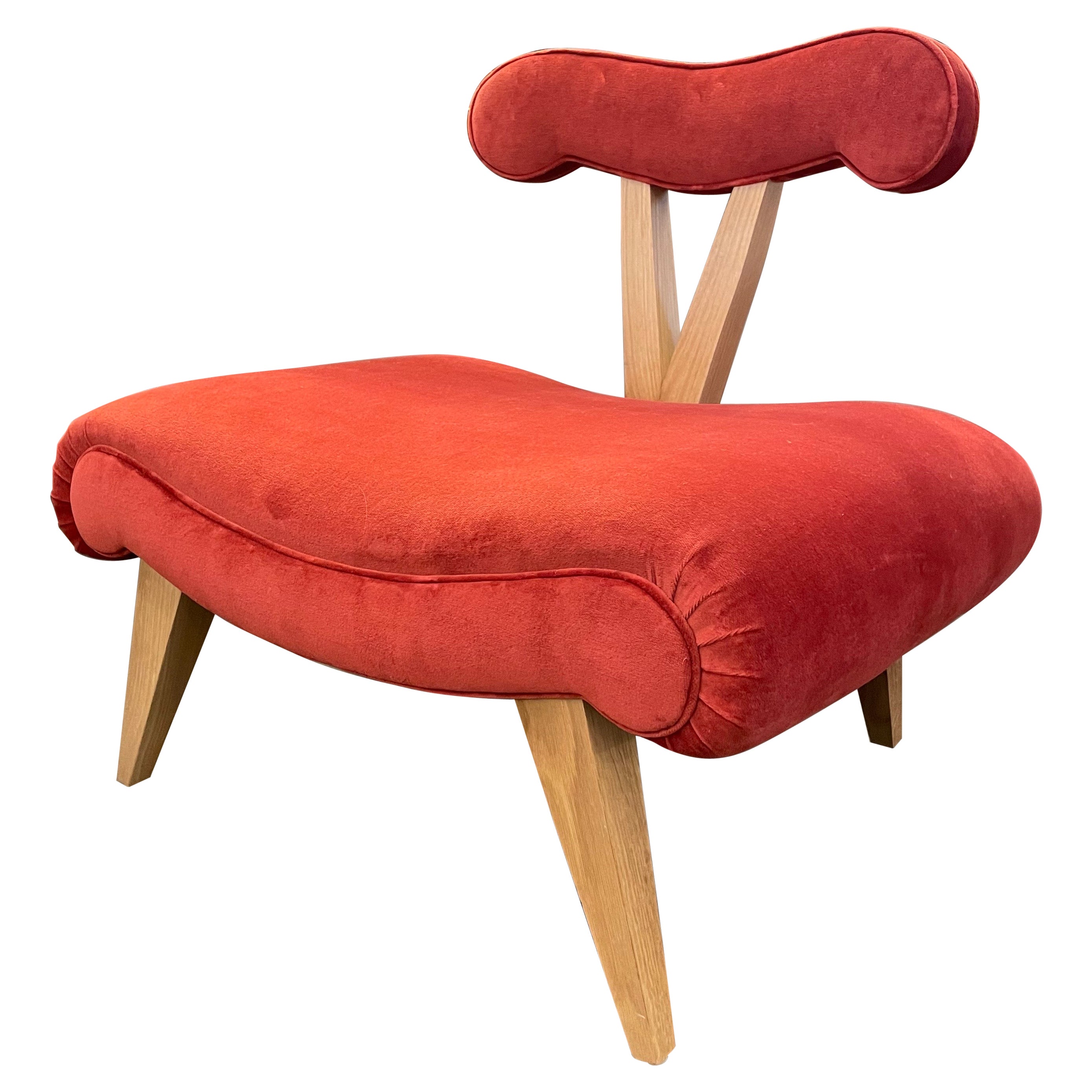 Grosfeld House Slipper Chair "Cranberry"