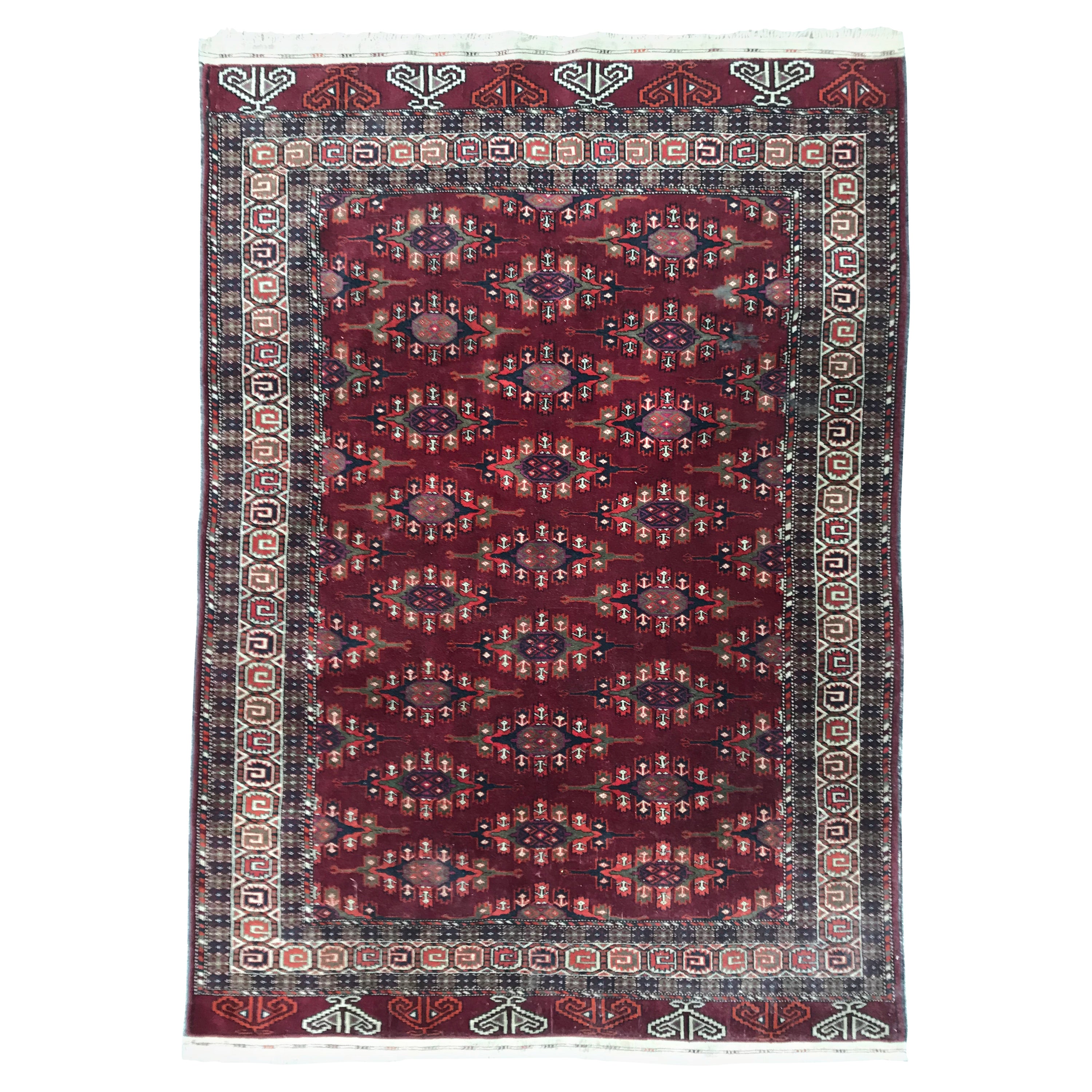 Magnifique tapis afghan vintage Turkmen Tekke de Bobyrug