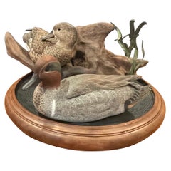 Escultura de tres piezas de señuelo de pato de Herb Watson