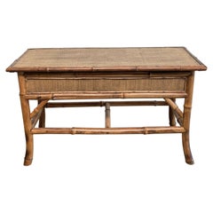 Vintage Bamboo Bench