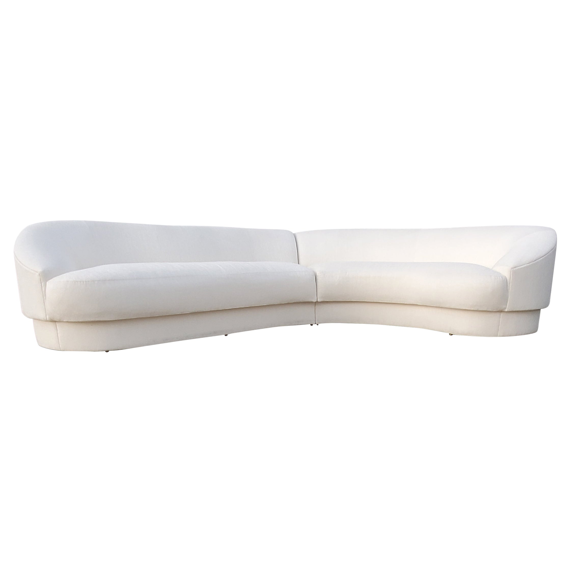 Directional Serpentine Sectional Sofa 