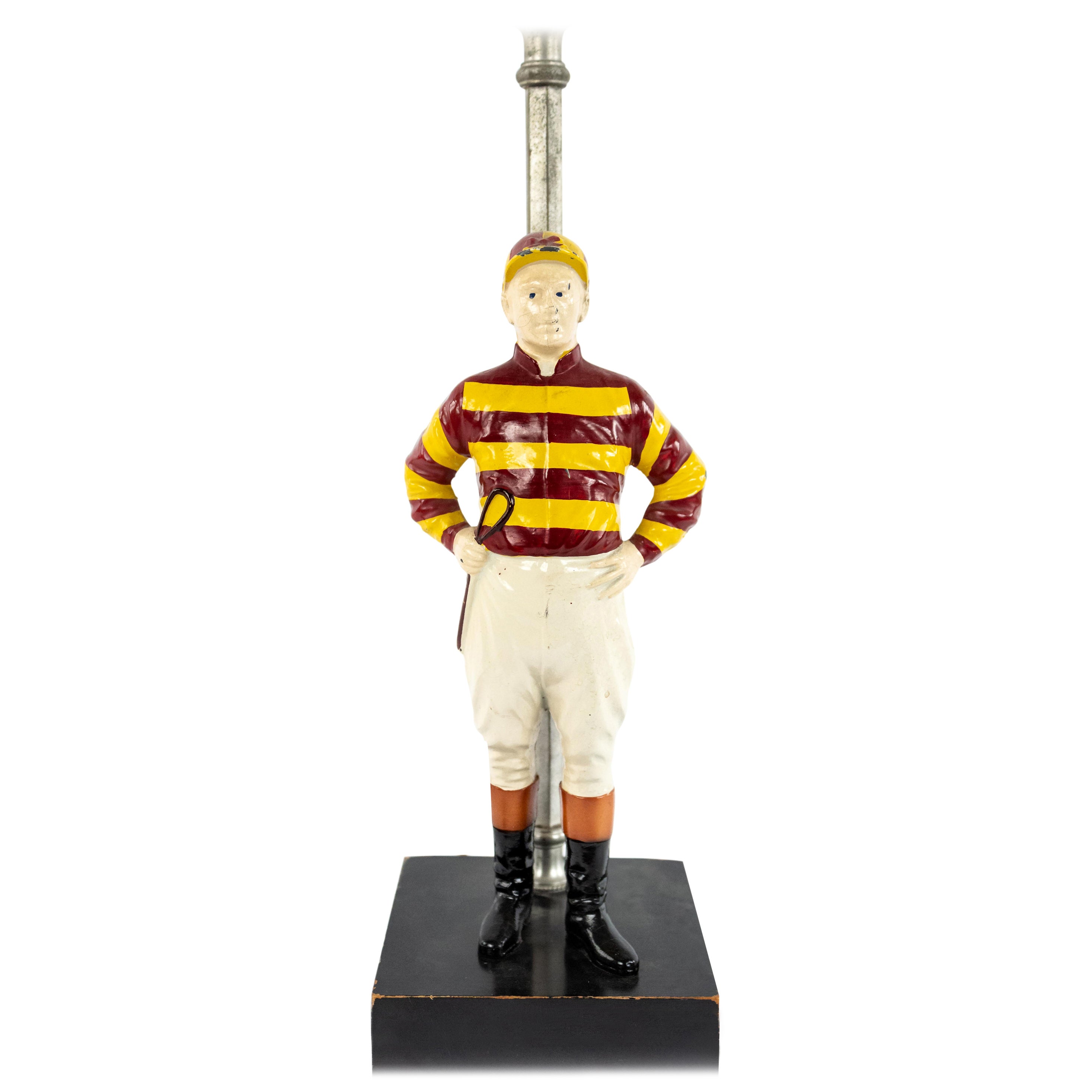 American Mid-Century Jockey Figure Table Lamp