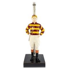 Amerikanische Jockey-Figur-Tischlampe aus der Mitte des Jahrhunderts