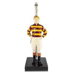 Lampe de Table Américaine Milieu du Siècle avec Figure de Jockey