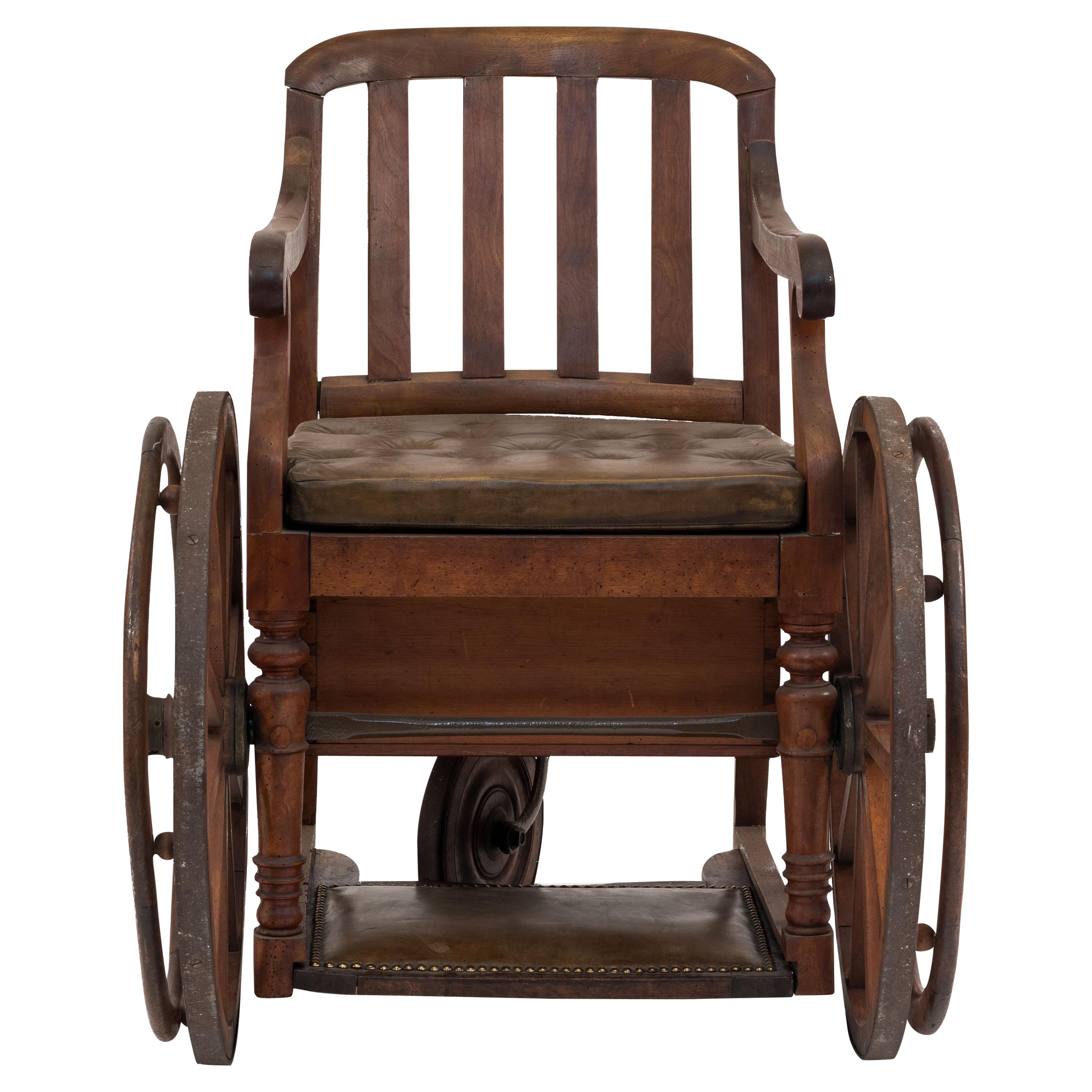 American Mission Oak Wheel Chair For Sale