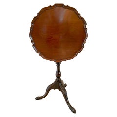 Quality Antique Edwardian Carved Mahogany Lamp Table