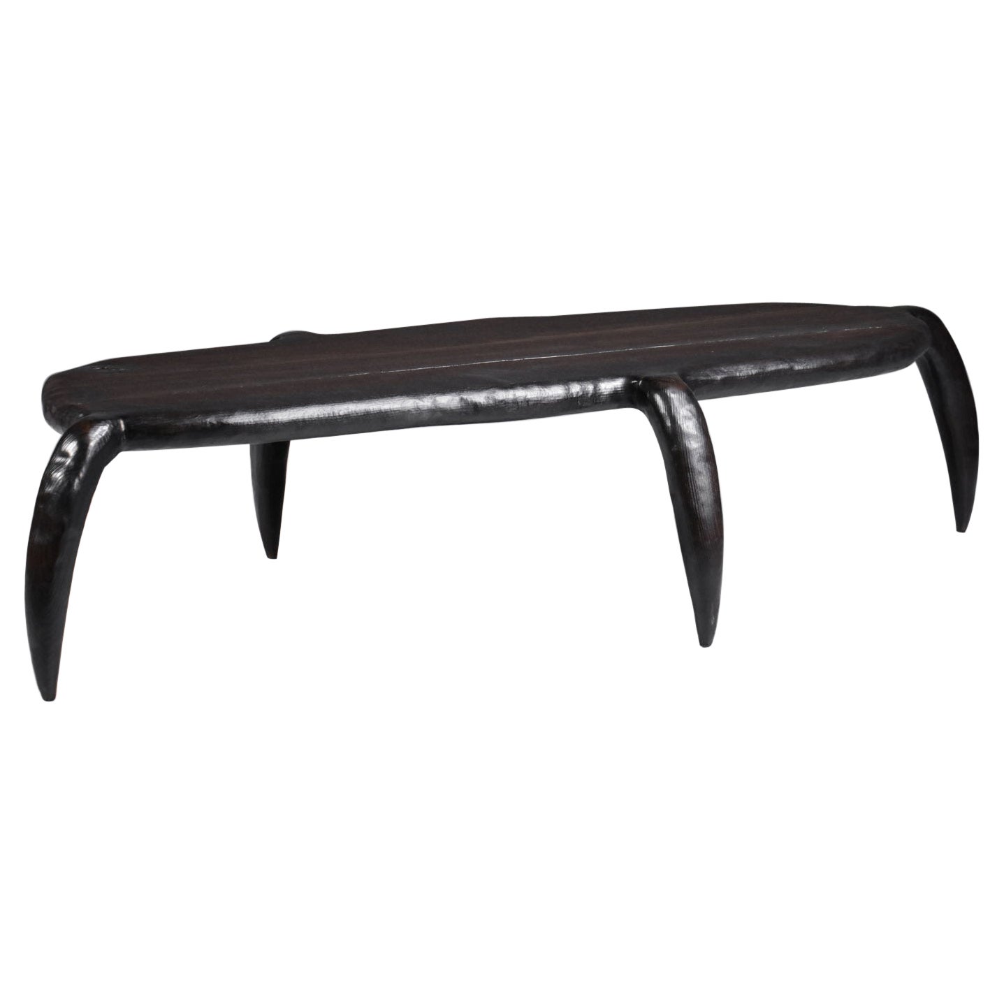 "Bestiale" Coffee Table by Vincent Vincent in Burnt Wood VV113B For Sale