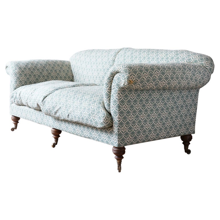 Large 19th Century Howard & Sons Wimborne Sofa For Sale