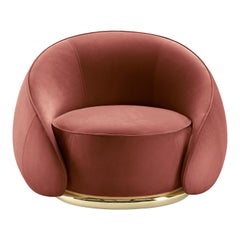 Fauteuil rouge Abbracci de Lorenza Bozzoli