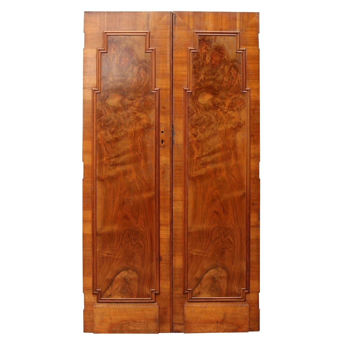 1920s Walnut Art Deco Doors
