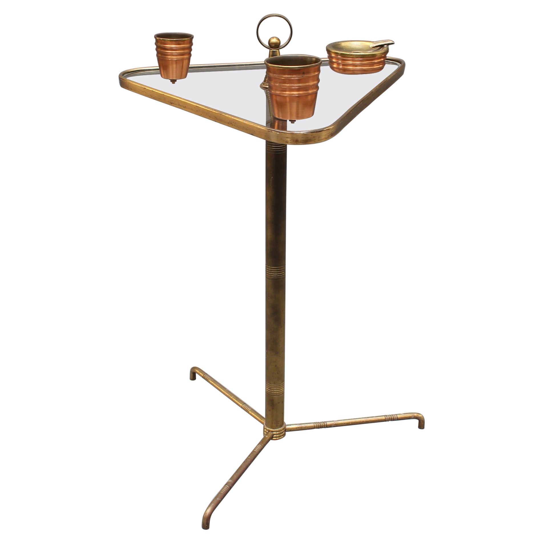 Vintage Italian Brass Smoking Stand 'circa 1950s'