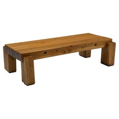 Rustic Wabi-Sabi Wooden Salon Table