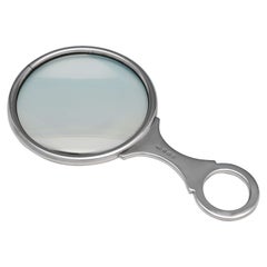 Edwardian Antique Sterling Silver Magnifying Glass, Hallmarked in 1908