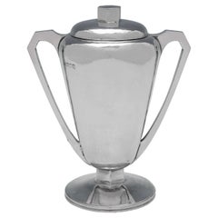 Vintage Mid-Century Modern Sterling Silver Trophy, London 1949, Daniel Arthur Acland