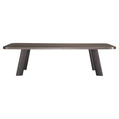 Native Dark Rectangular Dining Table by Stefano Giovannoni