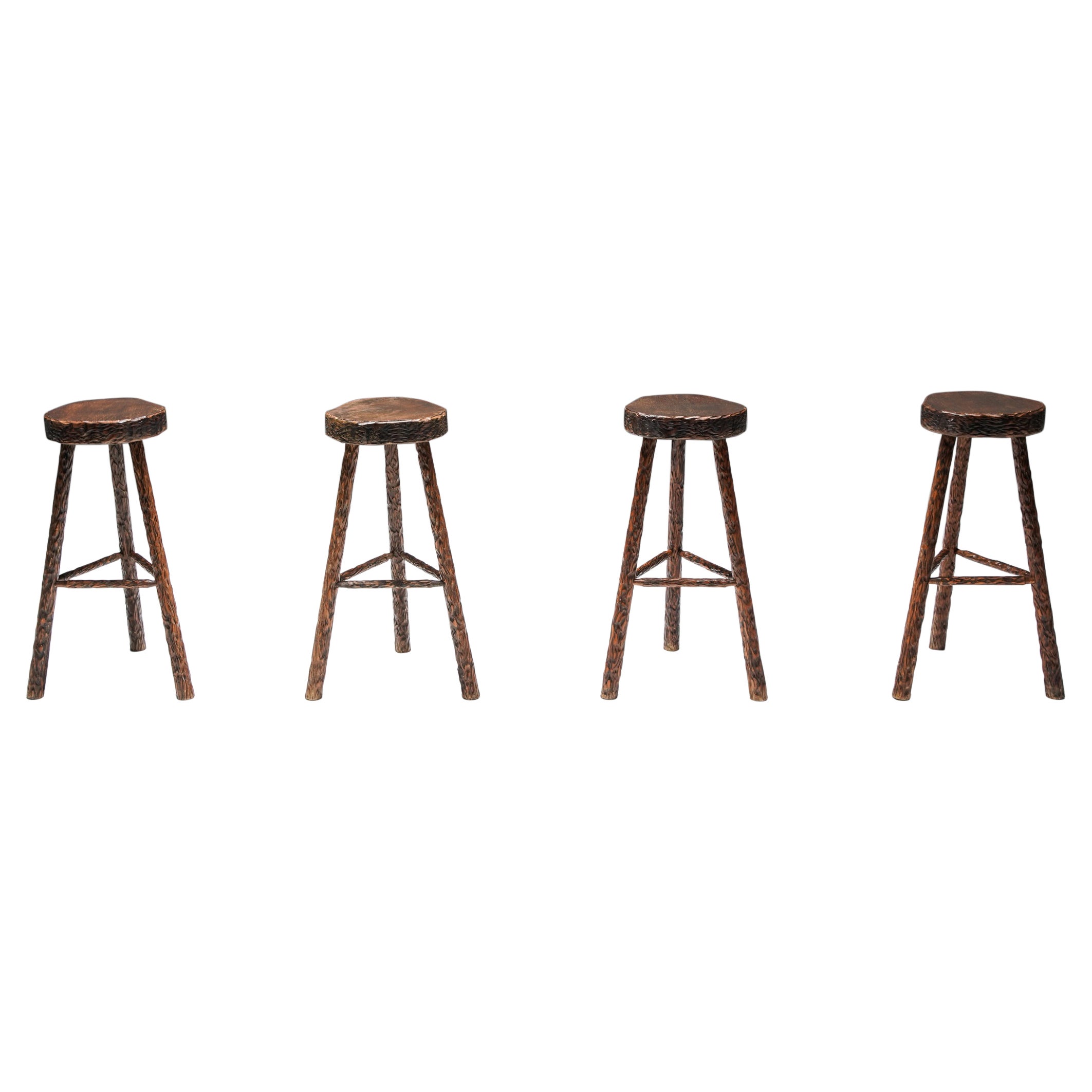 Mid Century Bar Stools at 1stDibs