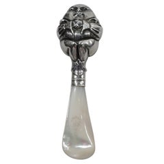 Antique Kerr Sterling Silver Humpty Dumpty Baby Rattle