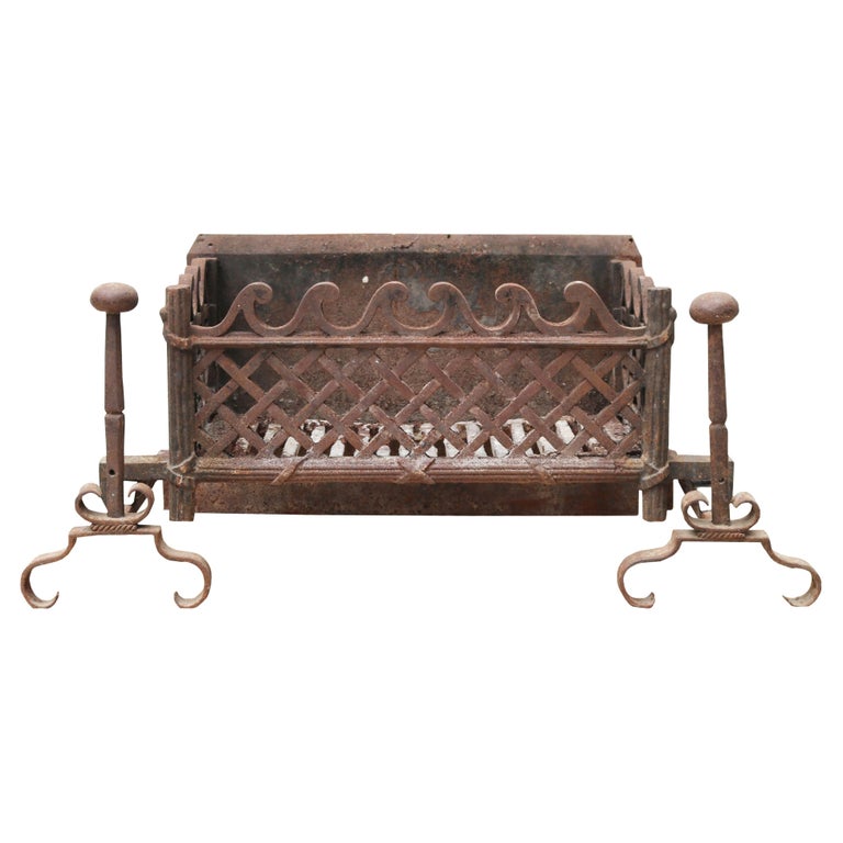 Georgian Style Antique Fire Grate For Sale at 1stDibs | antique fireplace  grates, fireplace grate antique, antique fire grates for sale
