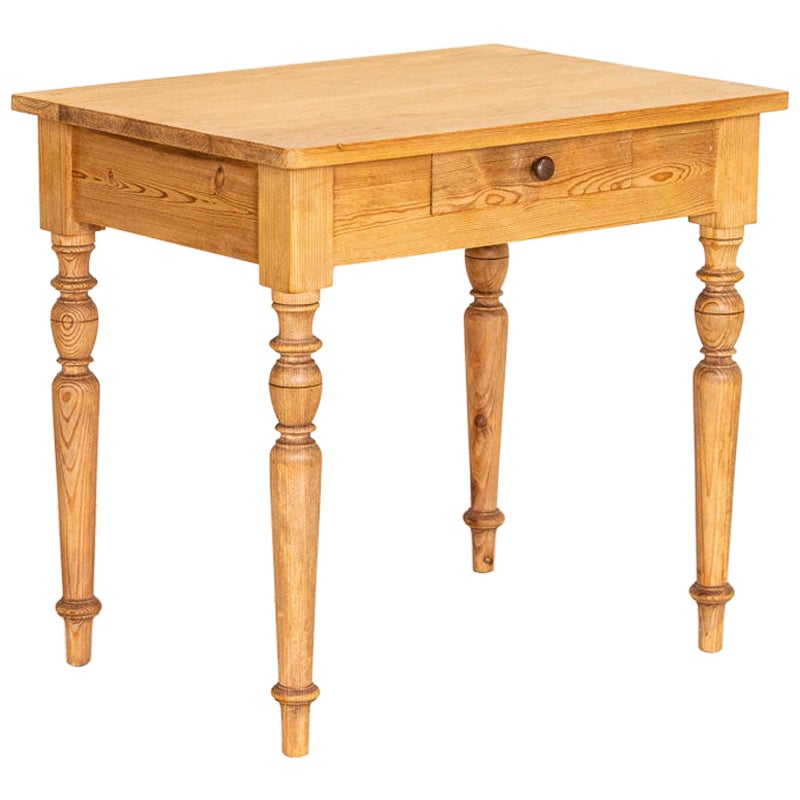 Antique Original Painted Trunk on Legs Unique Side Table, Sweden For