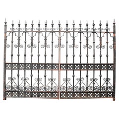 Wrought Iron Reclaimed Driveway Gates