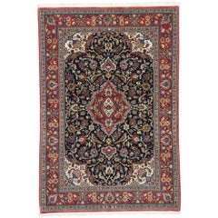 Persischer Qum-Teppich im neoklassischen Jugendstil, Vintage