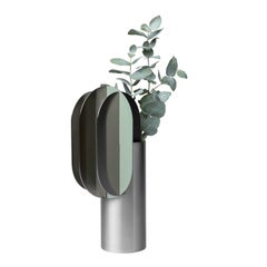 Modern Metal Vase Ekster CS11 by Noom in Brushed Stainless Steel For Sale  at 1stDibs