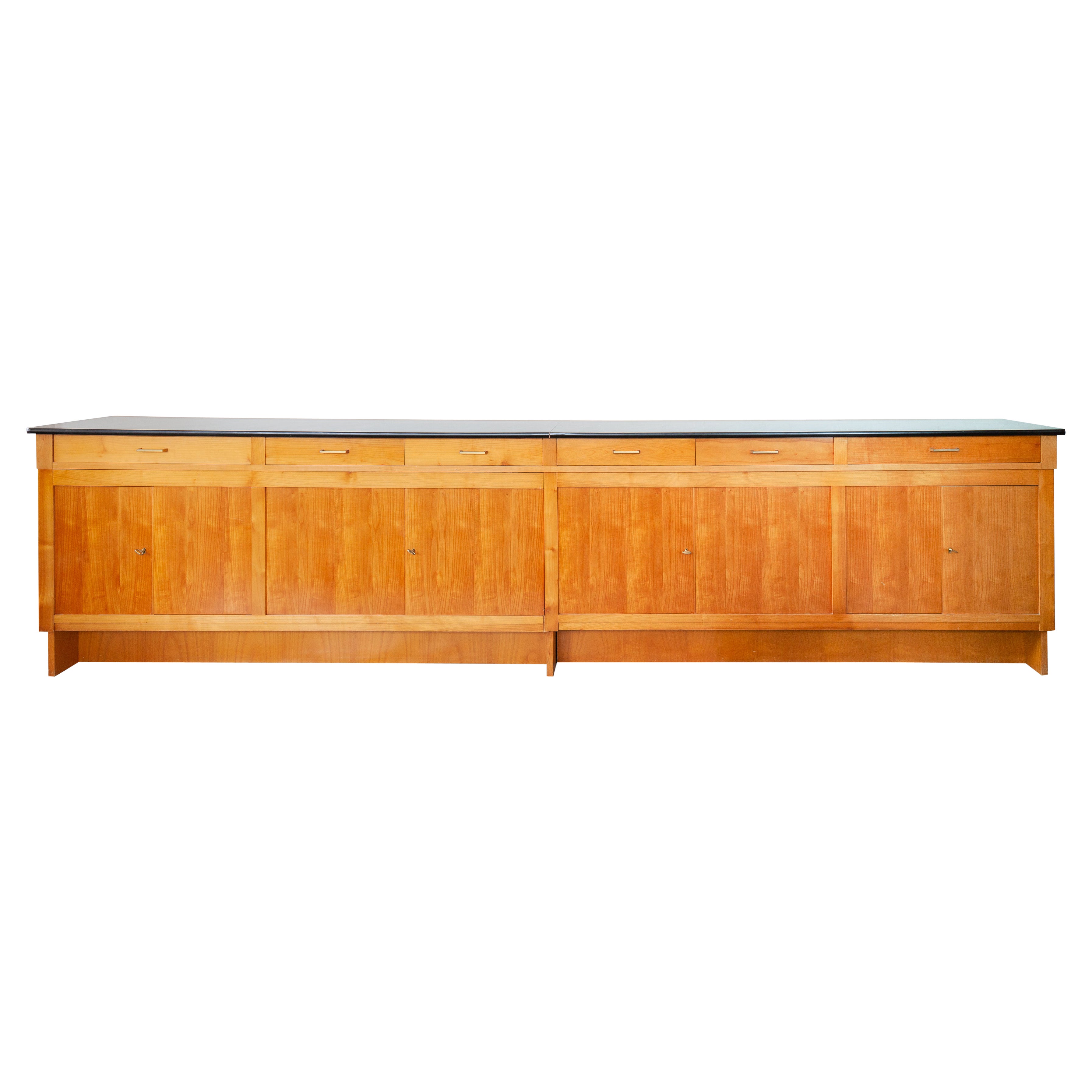 Large Sideboard in Ash Wood, 1960s For Sale