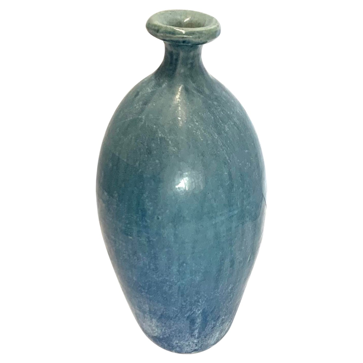 Blue Brush Stroke Vase, China, Contemporary at 1stDibs
