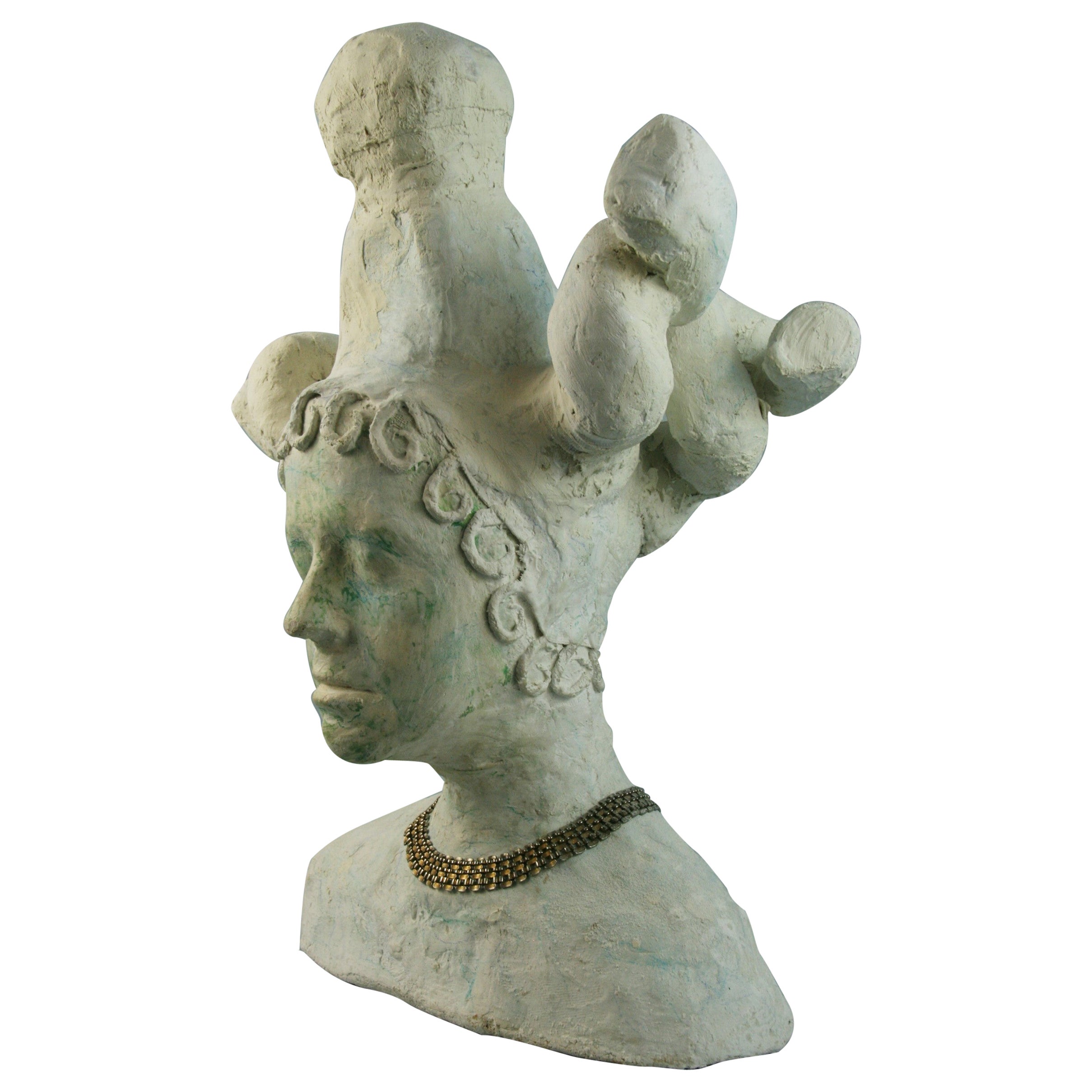Artista a lo grande  Escultura de Medusa de escayola