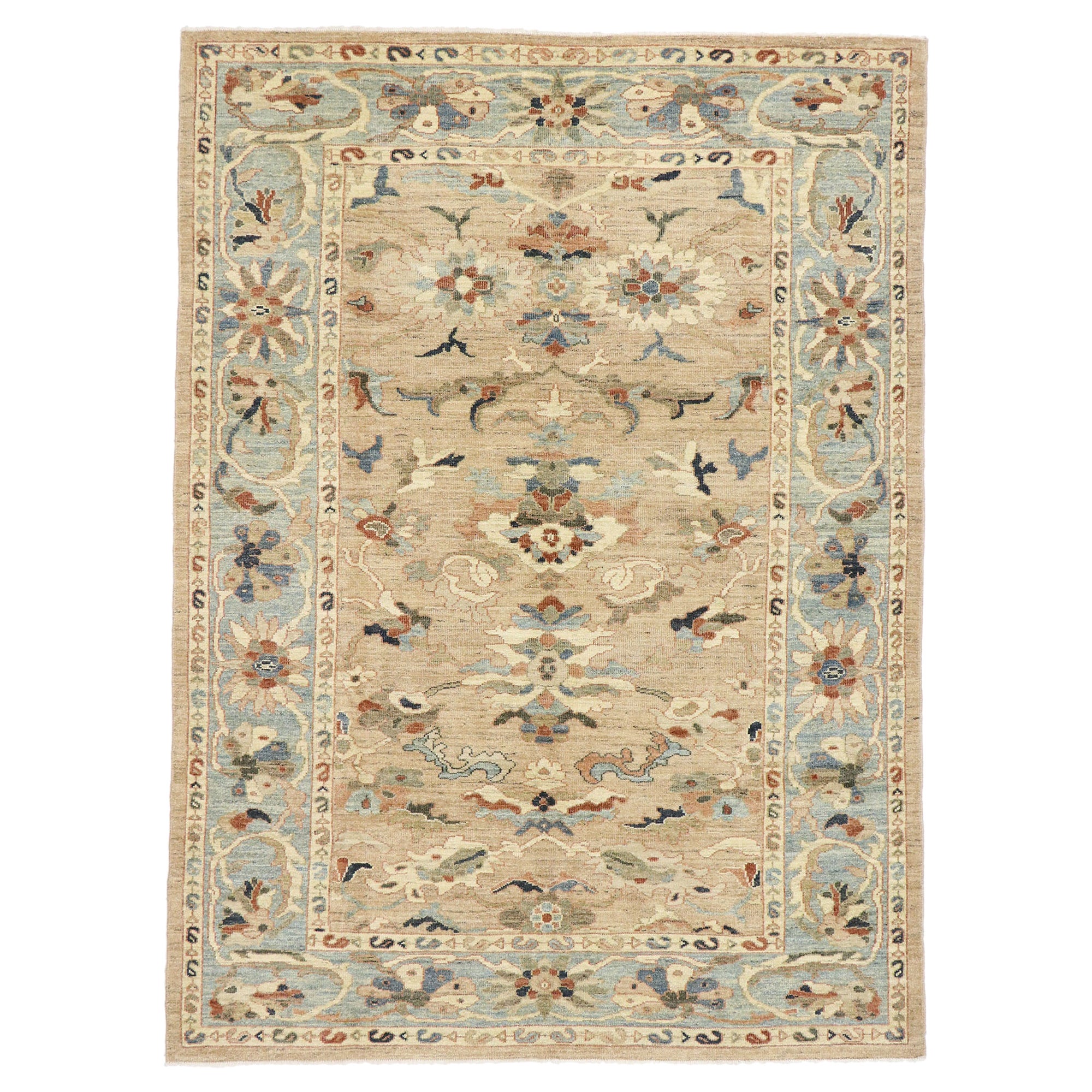 Nouveau tapis persan contemporain Sultanabad de style moderne