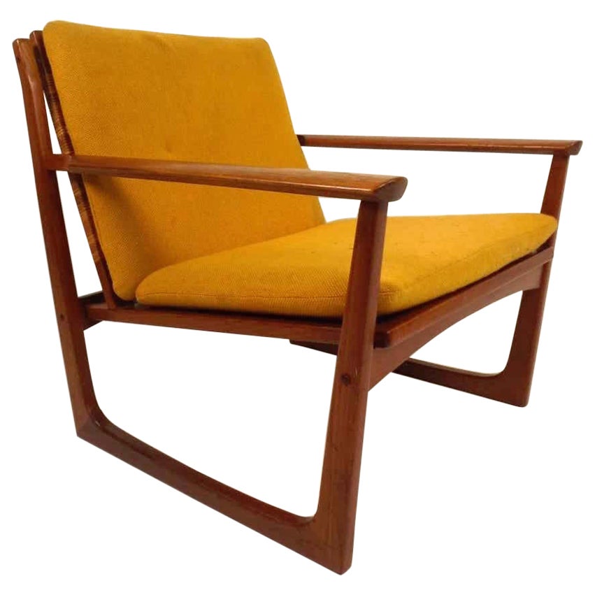 Hans Olsen Lounge Chair with Teak Back